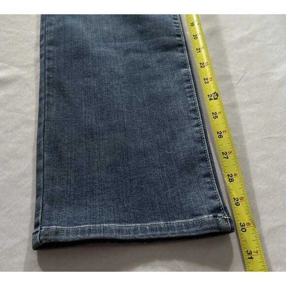 LEE Slimming Fit Slim Straight Pull On Jeans Womens 20W Dark Wash Denim NWT - Picture 4 of 16
